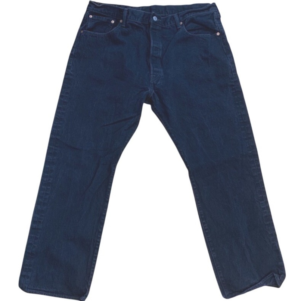 Levis 501 Original‎ Fit Mens Black Straight Leg Denim Jeans W40 L30